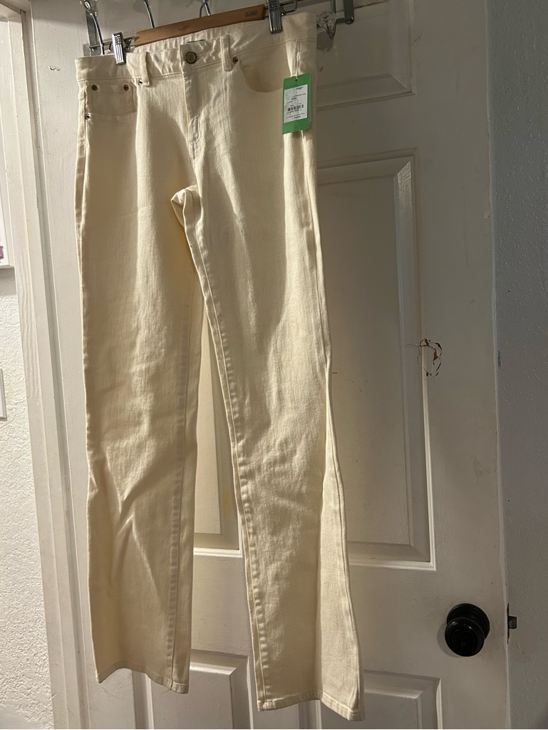Lilly Pulitzer Cream Straight-Leg Pants